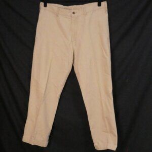 Y2K | OLD NAVY | 36 x 32 | Classic Beige Straight Leg Cotton Pants